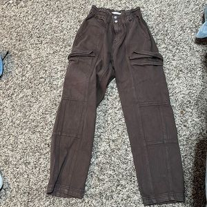Pacsun cargo jeans, brown, size 00